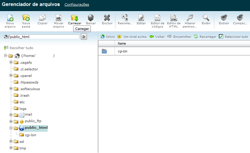 Como publicar/enviar o site pelo cPanel - LGV HOST