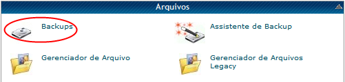 cPanel backup